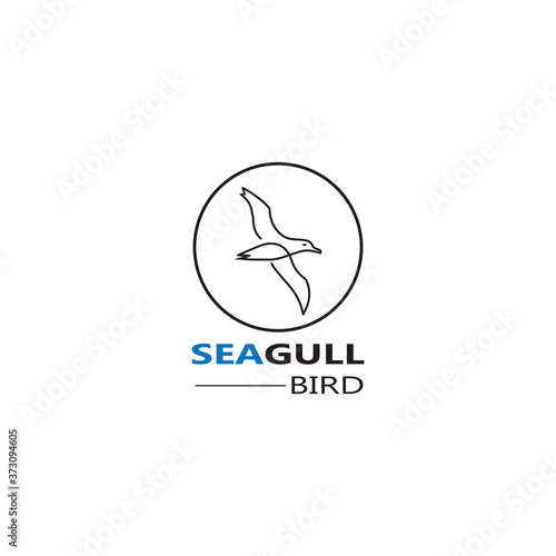 Seagull  Bird logo icon  vector designs