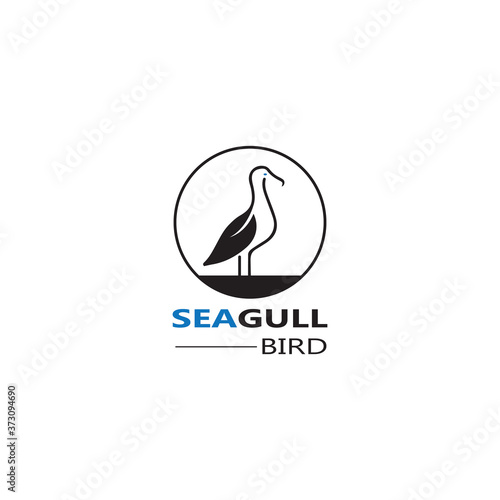 Seagull  Bird logo icon  vector designs