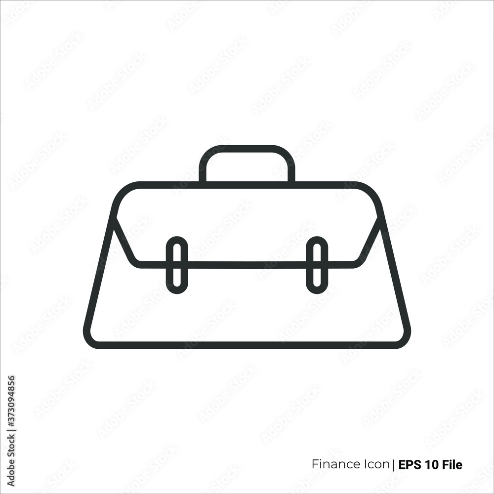 Briefcase icon. Briefcase vector design. isolated on white background Briefcase icon. Briefcase vector design. isolated on white background