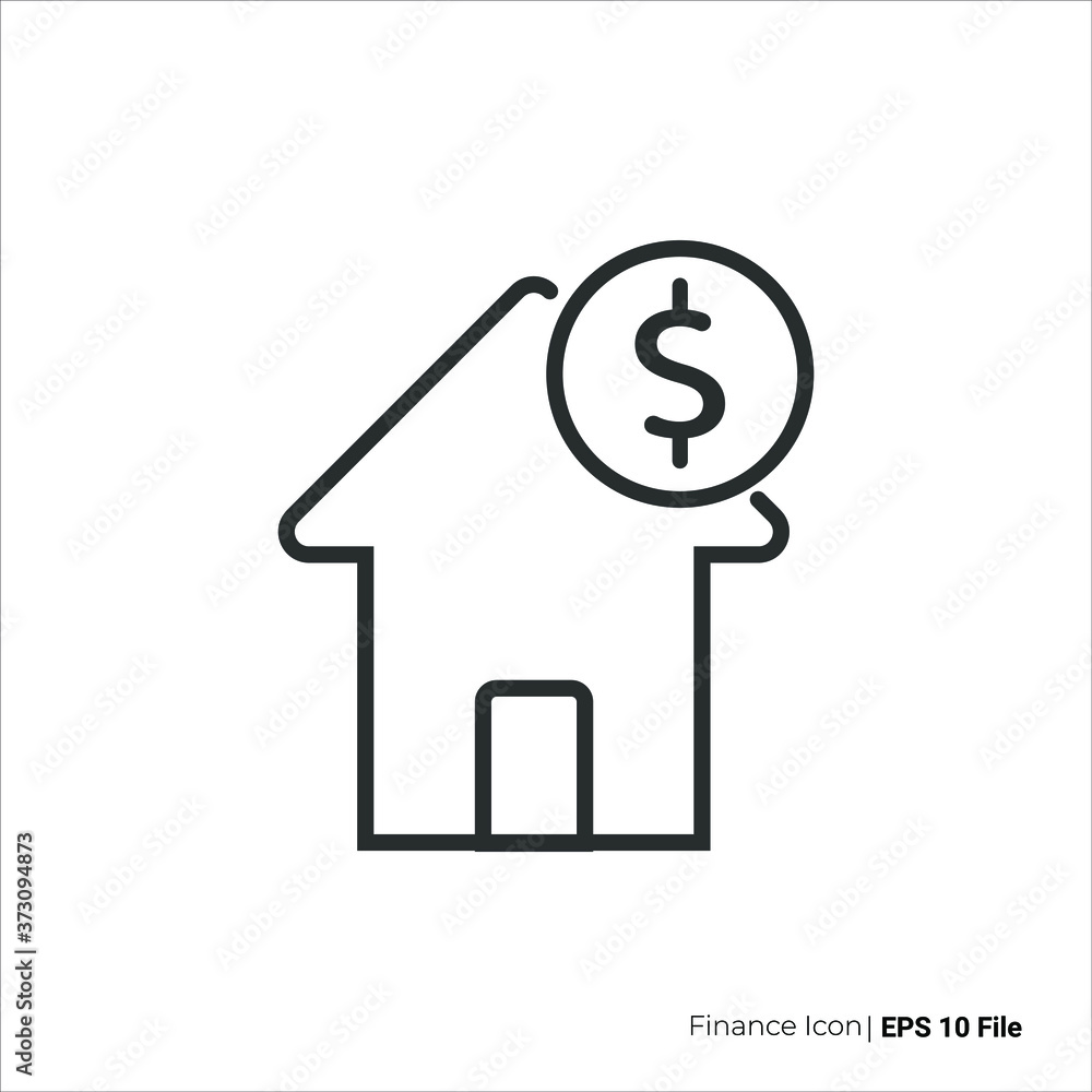 House money icon. House money vector design. isolated on white background House money icon. House money vector design. isolated on white background