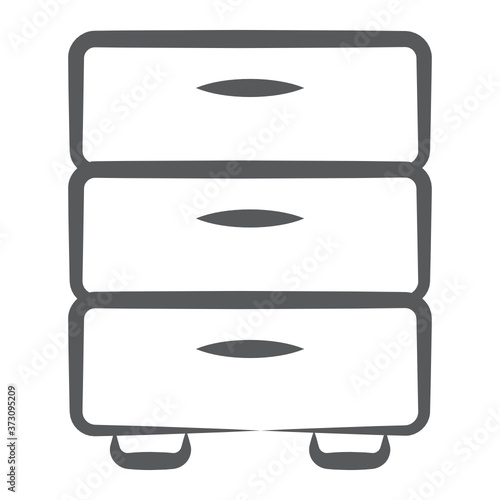Drawers to store file and documents in line style 
