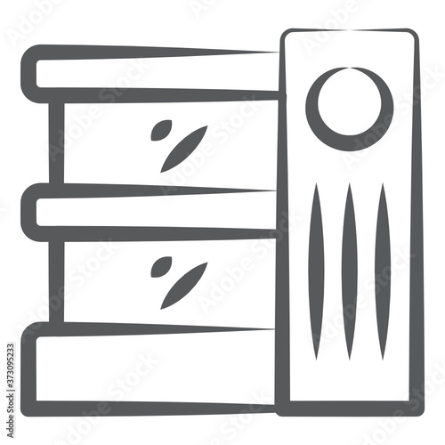 
Vector of file drawer, desk storage icon 
