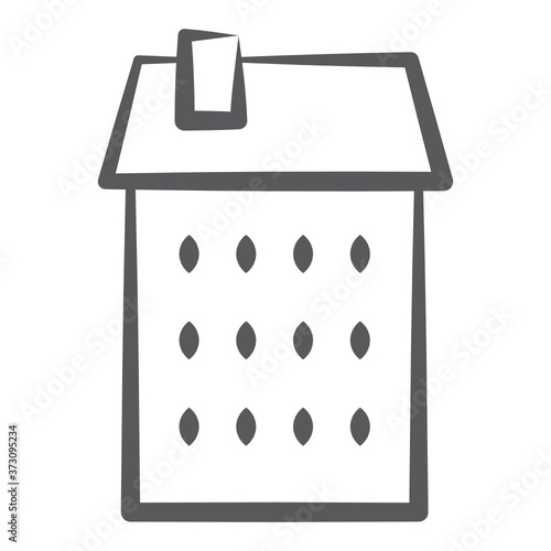 
Design of farmhouse, trendy vector of warehouse 
