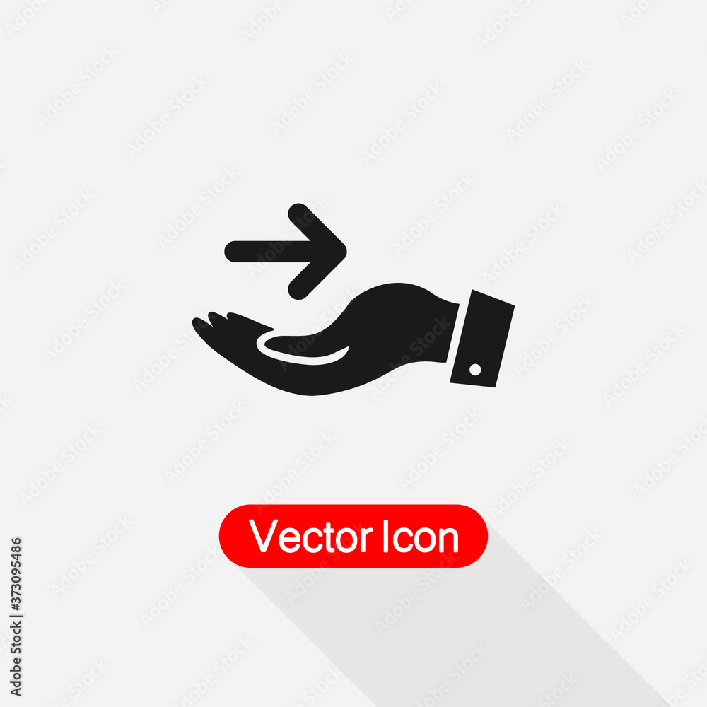 Arrow On Hand Icon Vector Illustration Eps10 Arrow On Hand Icon Vector Illustration Eps10