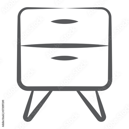 

Office drawer in editable linear style 
