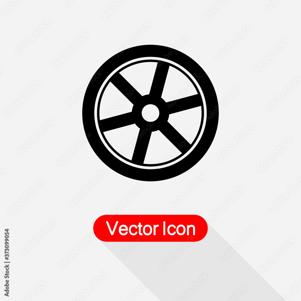 Car Wheel Icon vector illustration eps 10