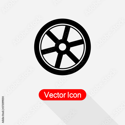 Car Wheel Icon vector illustration eps 10