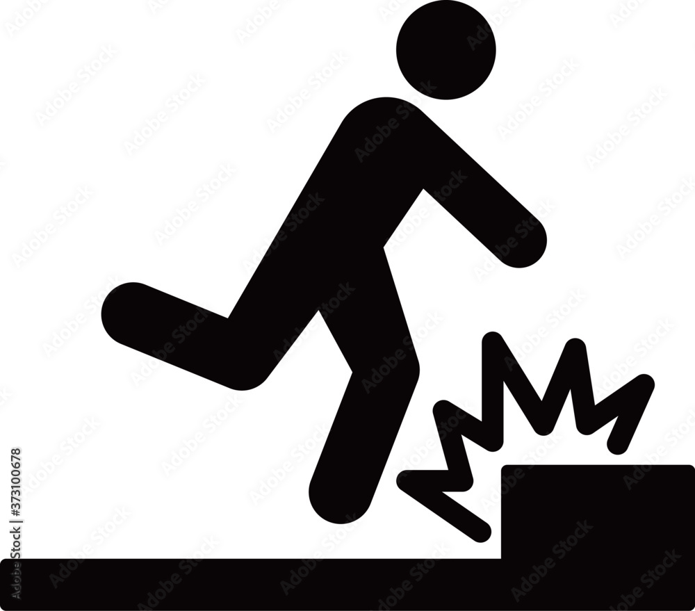 障害物につまずく人のピクトグラム Stock Vector Adobe Stock 障害物につまずく人のピクトグラム Stock Vector Adobe Stock