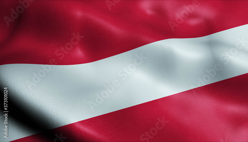 3D Waving Netherlands City Flag of Hoorn Closeup View