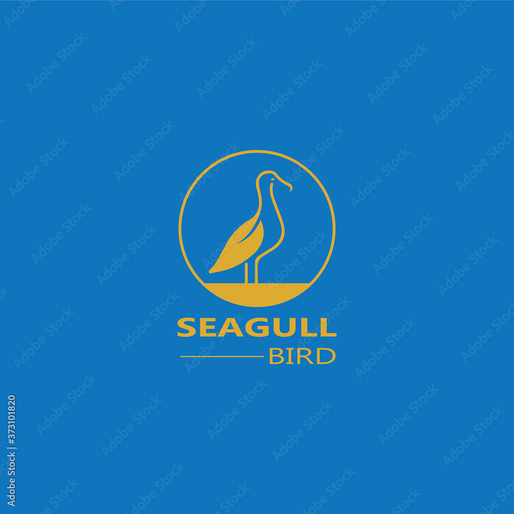 Seagull Bird logo icon vector designs Seagull Bird logo icon vector designs