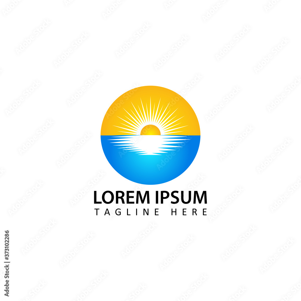 sun, sunrise, sunset logo template design vector sun, sunrise, sunset logo template design vector
