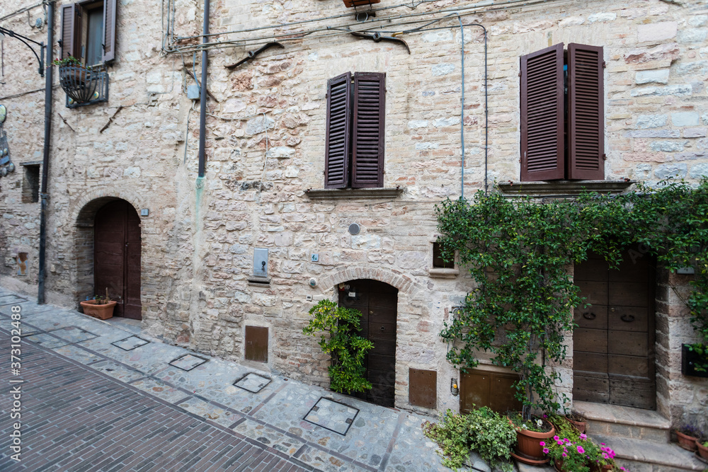 Città medievale di Spello, Umbria
