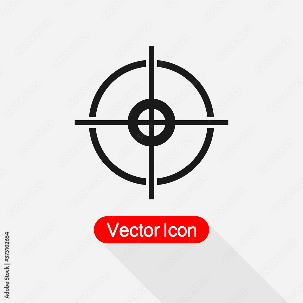 Crosshair Icon, Target Icon Vector Illustration Eps10 Crosshair Icon, Target Icon Vector Illustration Eps10