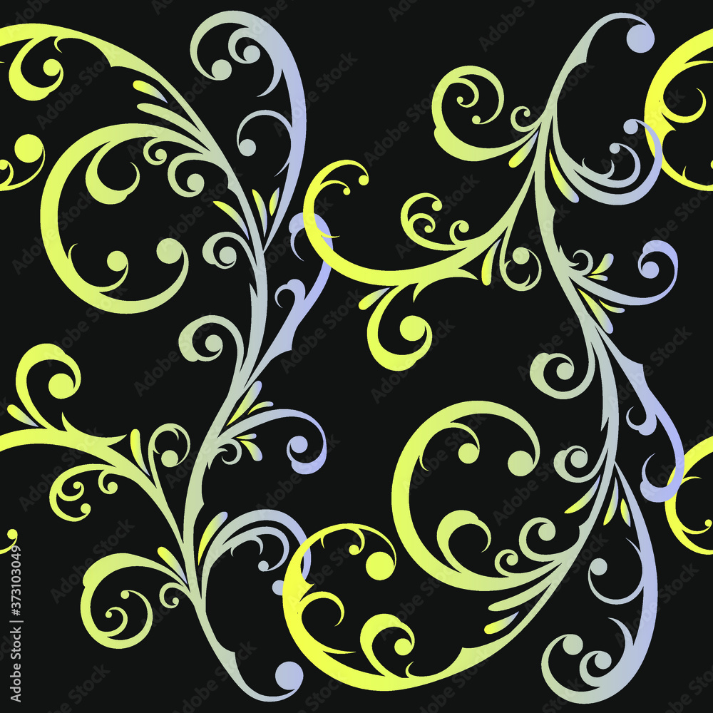 Seamless pattern. Abstract floral background. Seamless pattern. Abstract floral background.