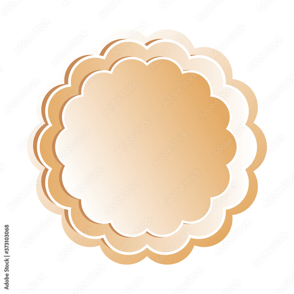 Isolated gold flower vector design Isolated gold flower vector design