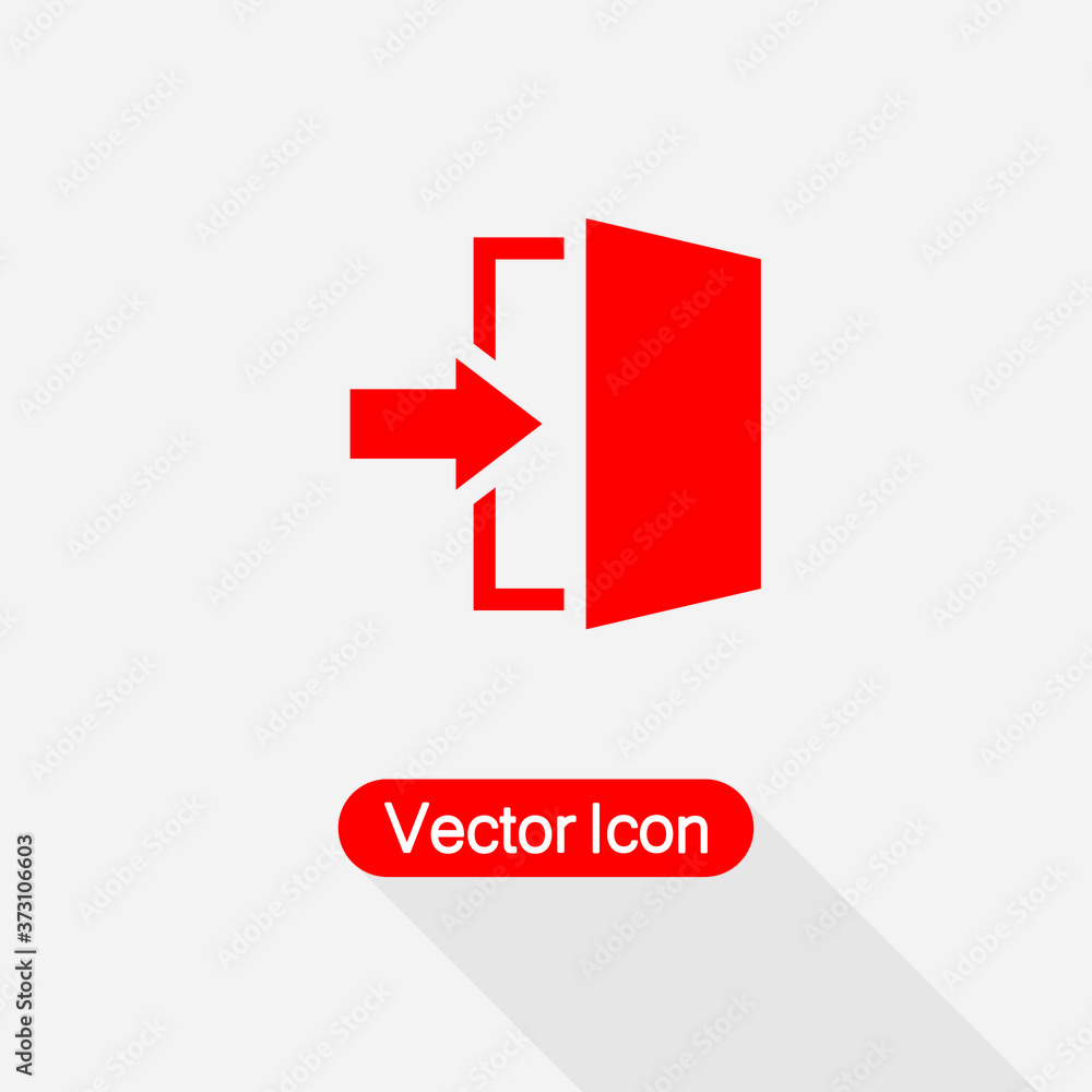 Exit Icon Vector Illustration Eps10 Exit Icon Vector Illustration Eps10