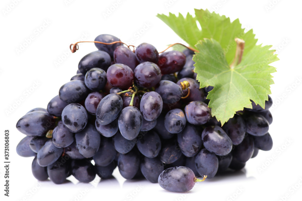 Fototapeta premium Grapes on a white background