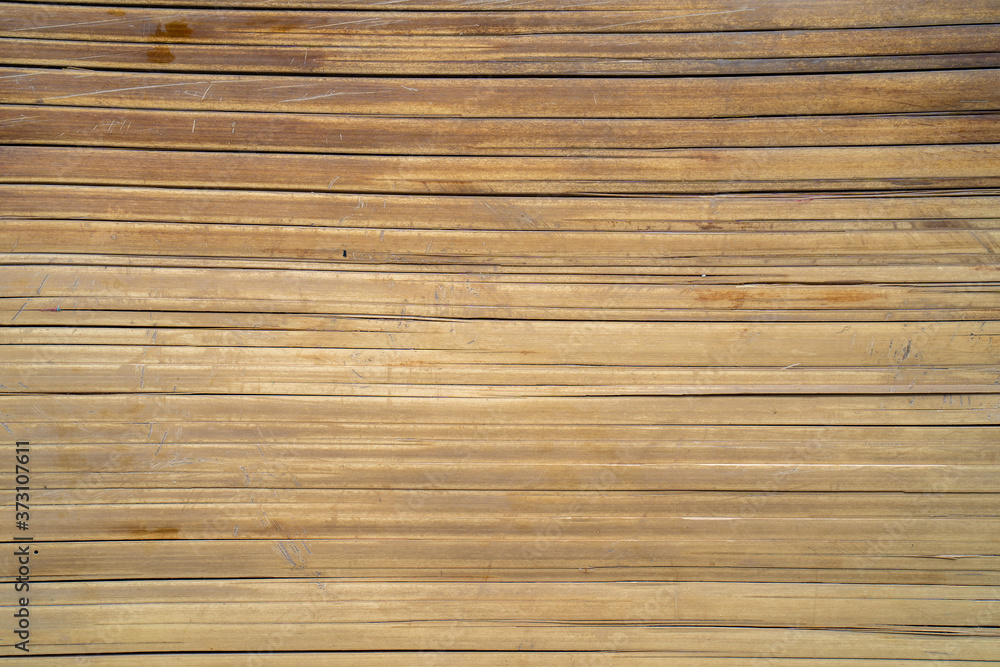 Fototapeta premium Drewniane bambusowe ściany na tle.