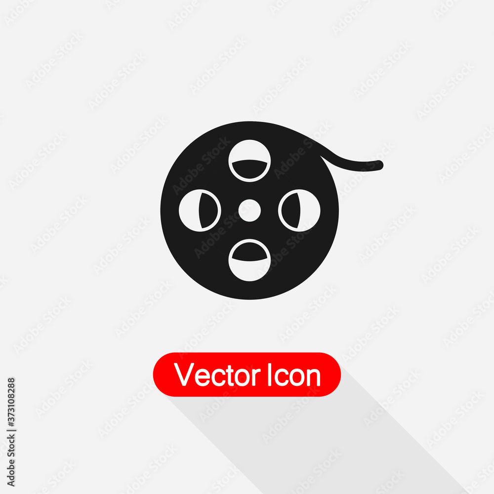 Film Reel Icon Vector Illustration Eps10