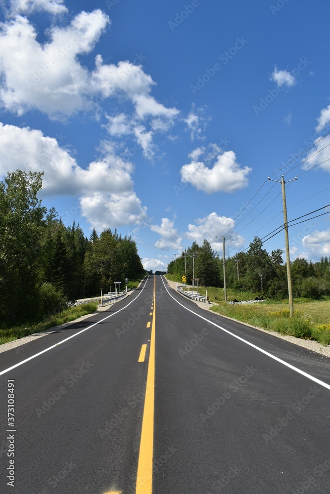 The asplasté road in Buckland, Quebec The asplasté road in Buckland, Quebec