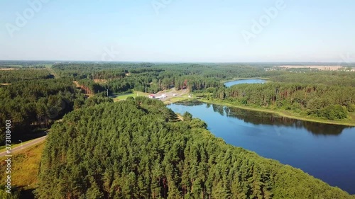 Three lakes in the town of Gorodok
 photo