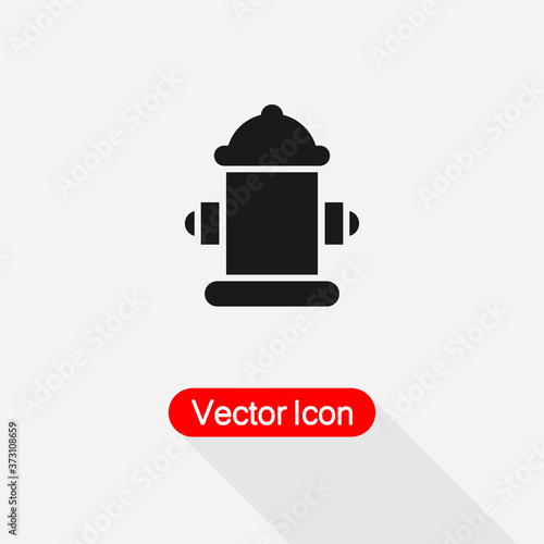Fireplug Icon vector illustration Eps10