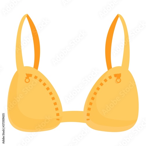 Breast feeding bra icon. Cartoon of breast feeding bra vector icon for web design isolated on white background