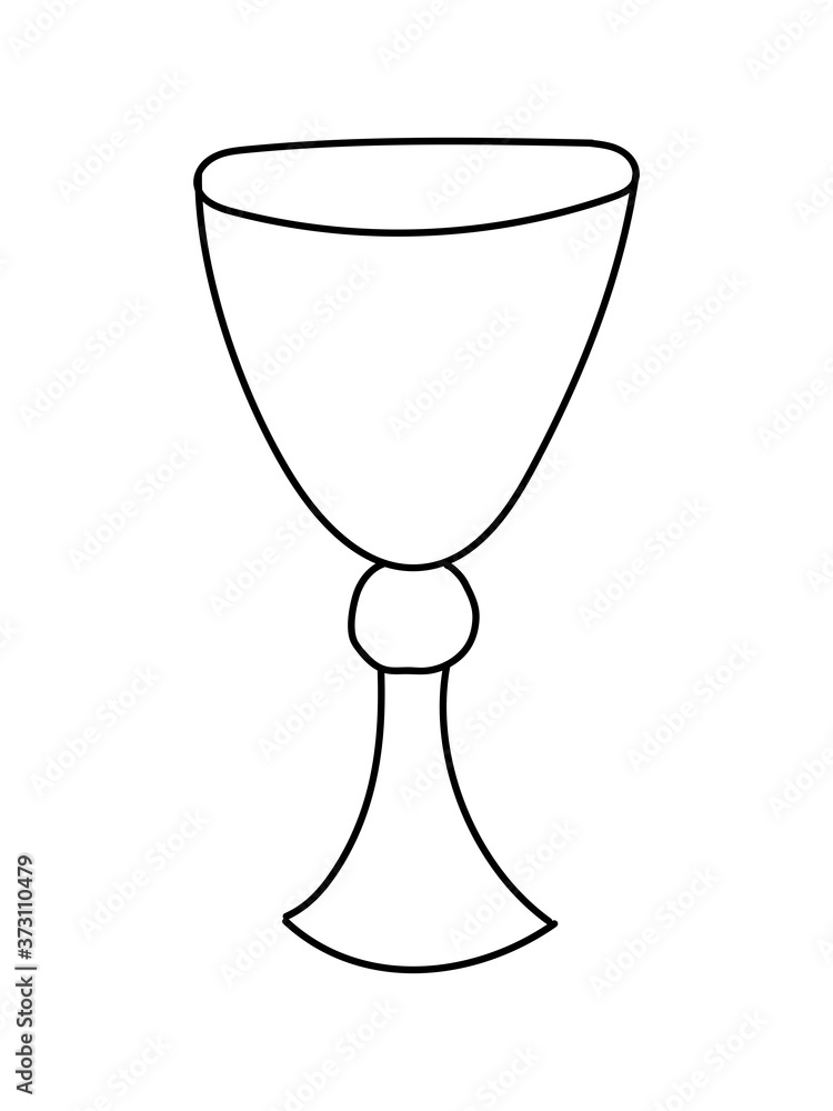 A PAINTED RITUAL CUP ISOLATED ON A WHITE BACKGROUND A PAINTED RITUAL CUP ISOLATED ON A WHITE BACKGROUND