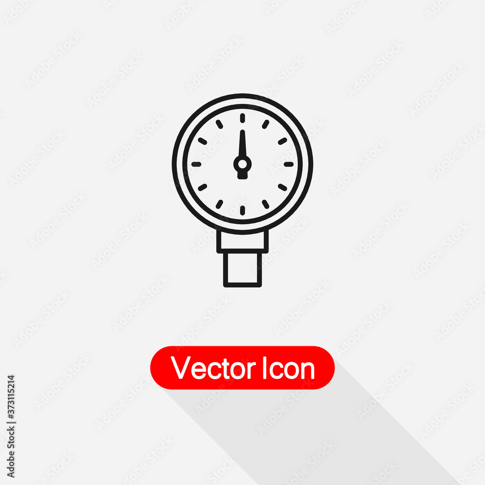 Manometer Pressure Icon Vector Illustration Eps10 Manometer Pressure Icon Vector Illustration Eps10