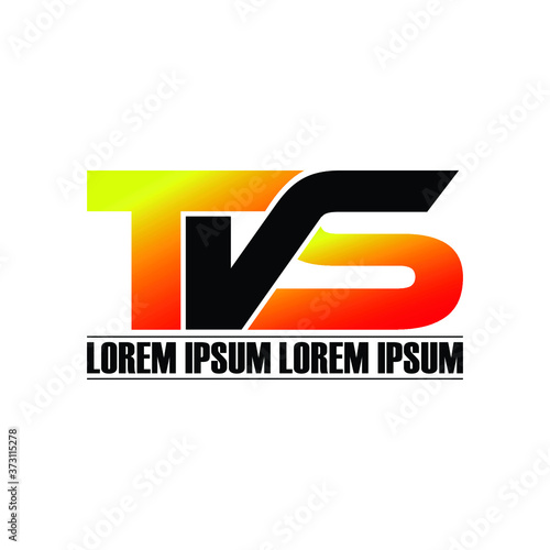 Free Download TVS letter monogram logo design vector - GFXLoad