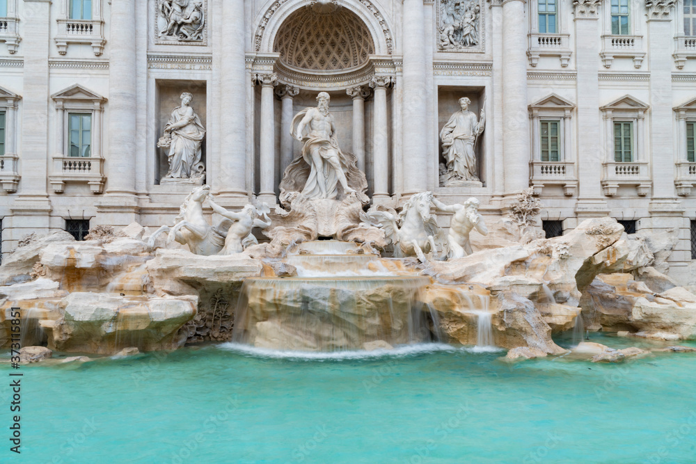 The Trevi Fountain (Italian: Fontana di Trevi) is a fountain in the Trevi rione in Rome, Italy. The Trevi Fountain was finished in 1762 by Giuseppe Pannini.