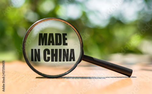Text sign showing Made In China. Conceptual photo. Wholesale Industry Marketplace Global Trade Asian Commerce.