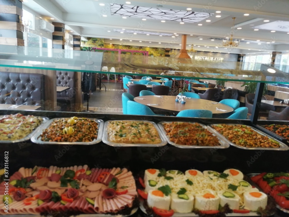 buffet breakfast and meals
