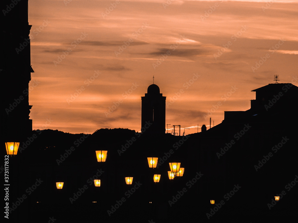 Fototapeta premium sunset in florence