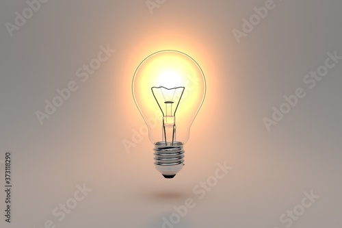 Business, technology, internet and networking concept. Light Bulb innovation Solution.
