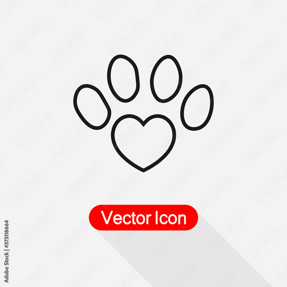 Paw Icon Vector Illustration Eps10 Paw Icon Vector Illustration Eps10