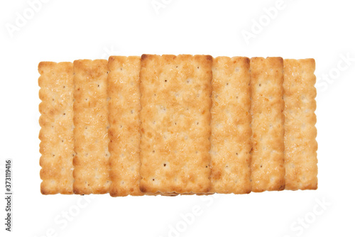 Biscuits on a white background.