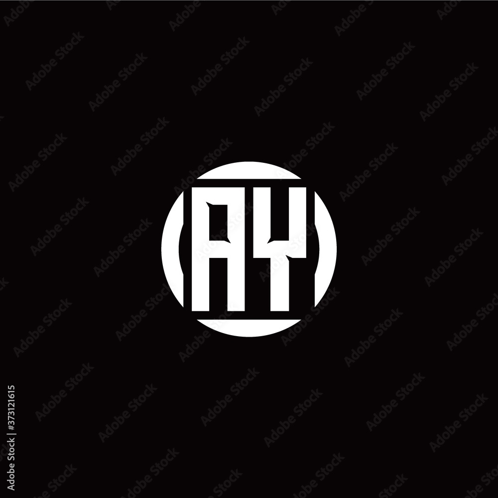 A Y initial logo modern isolated with circle template A Y initial logo modern isolated with circle template