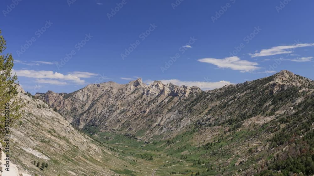 Morning view of the beautiful landscape around the Ruby Crest Trail Morning view of the beautiful landscape around the Ruby Crest Trail