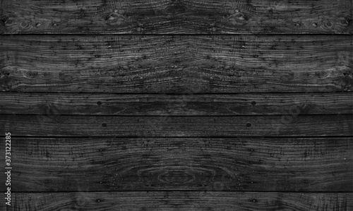 Black natural wooden background texture 