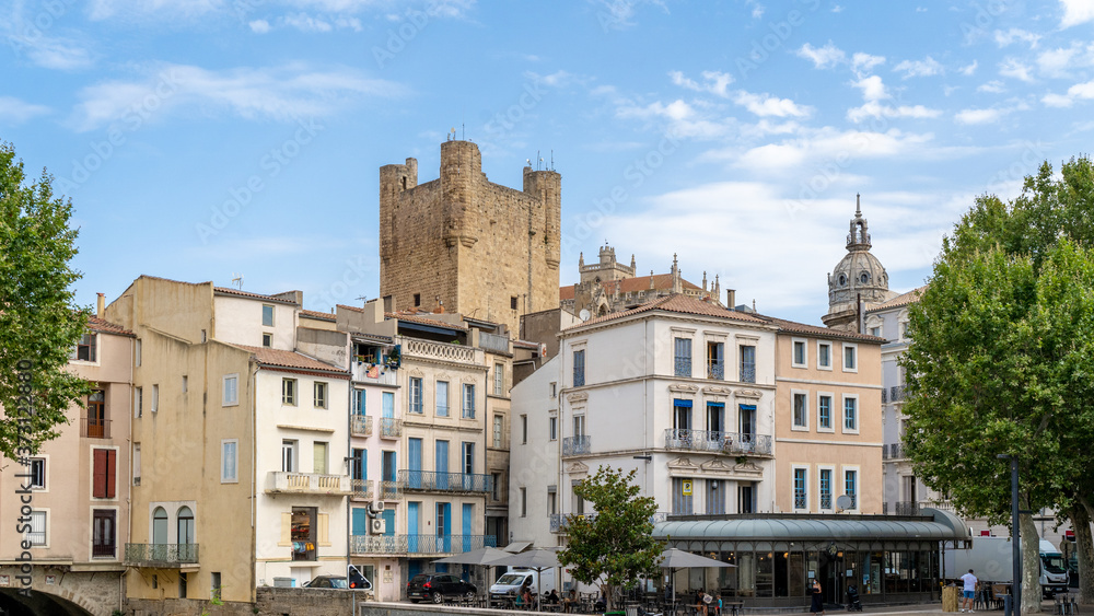 Altstadt von Narbone, Occitanien, Südfrankreich, Frankreich