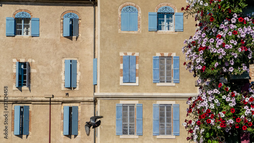 Mediterrane Hausfassade Cahors  Occitanien  Frankreich