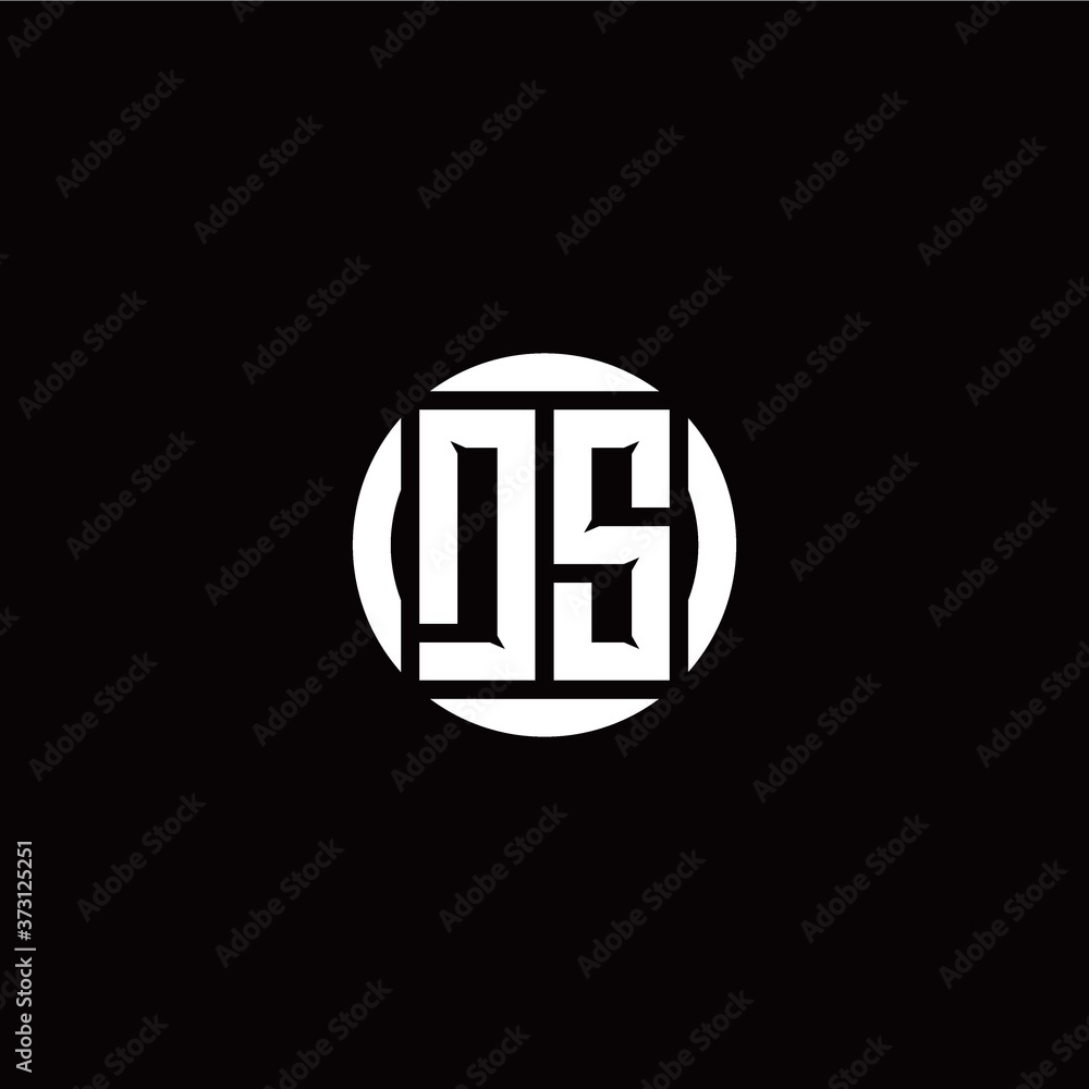 D S initial logo modern isolated with circle template D S initial logo modern isolated with circle template