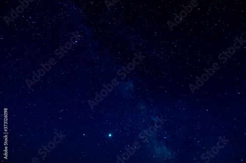 Bright starry night sky photo