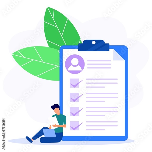 Illustration vector graphic cartoon character of job