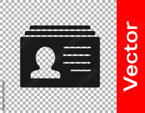 Black Resume icon isolated on transparent background. CV application. Searching professional staff. Analyzing personnel resume. Vector.