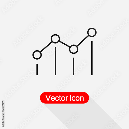 SEO Benchmark Icon, Chart Icon,Bar Chart Analytics Icon Vector Illustration Eps10