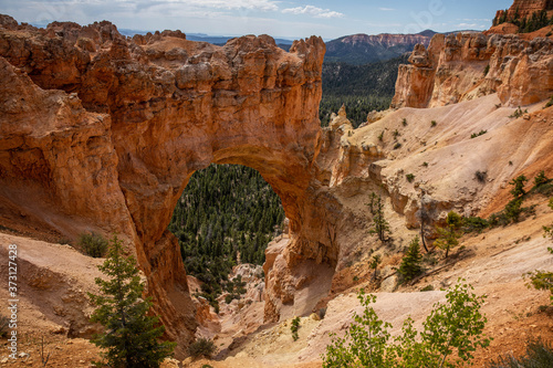 Natural arch formation in Bryce Canyon National Park