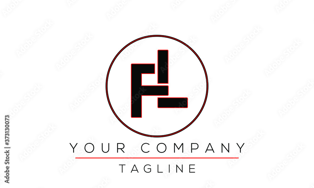 Letter FL Logo Design, Creative Modern Icon LF F L Letter FL Logo Design, Creative Modern Icon LF F L