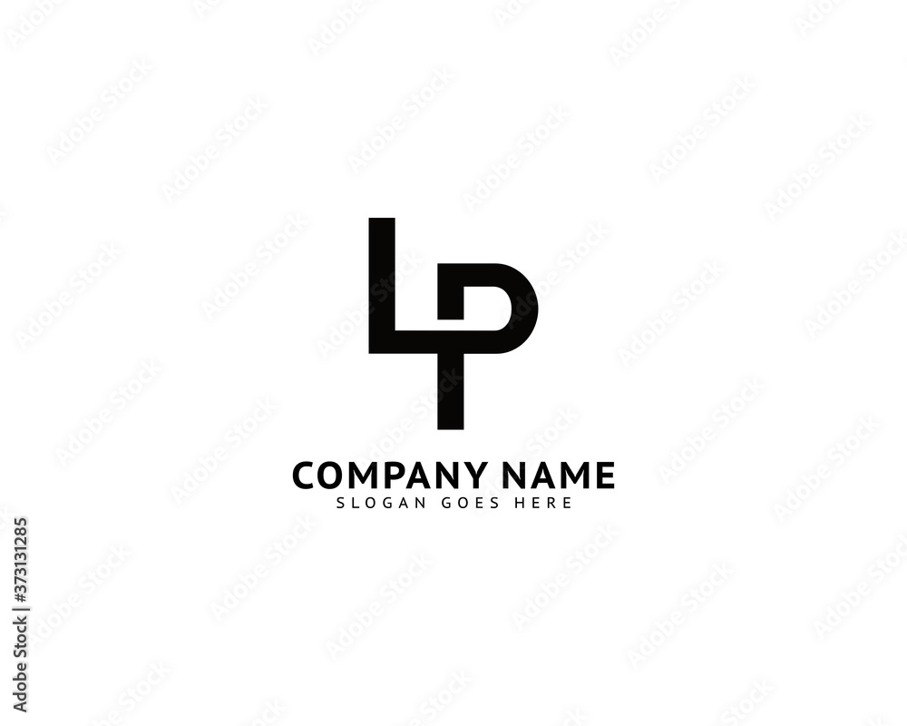 Initial Letter LP Logo Template Design